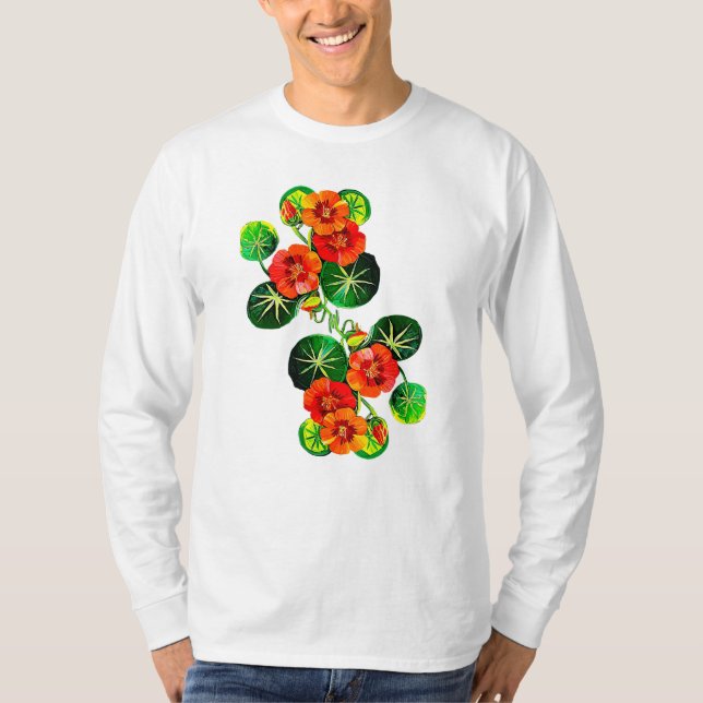 coleção Flores do Brasil capuchinha,  T Shirt (Framsida)