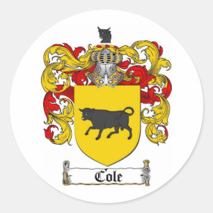 COLEFAMILJVAPENSKÖLD - COLEVAPENSKÖLD RUNT KLISTERMÄRKE