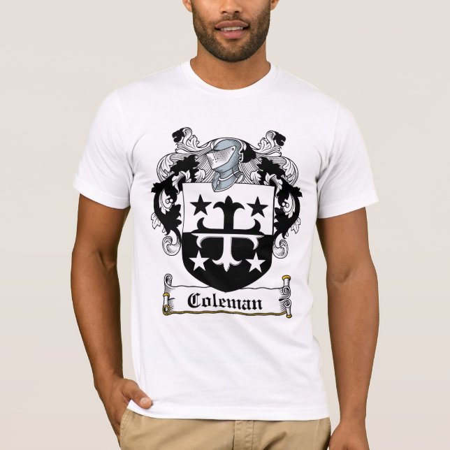 Coleman familjvapensköld tee shirt (Framsida)