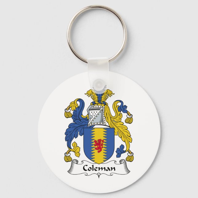 Coleman Family Crest Nyckelring (Framsida)