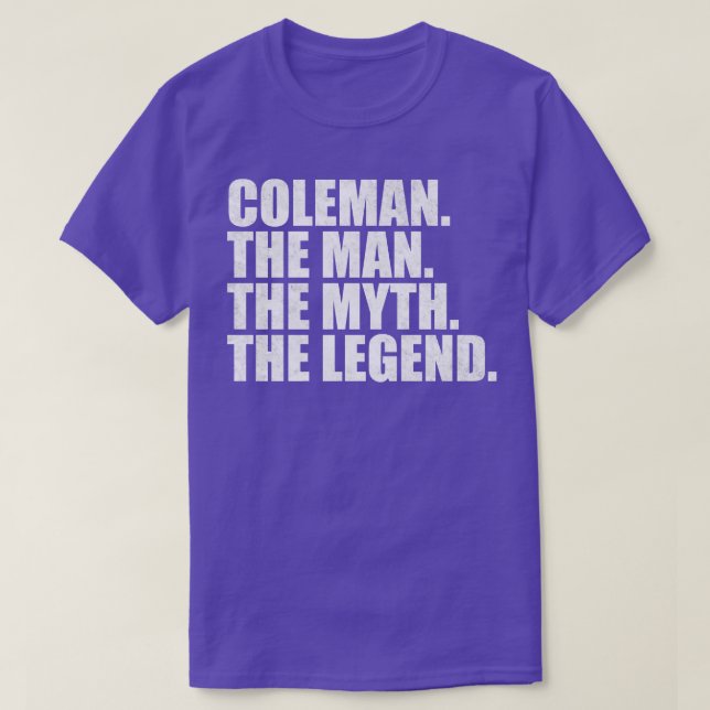 ColemanColeman Family namn Coleman efternamn Colem T Shirt (Design framsida)