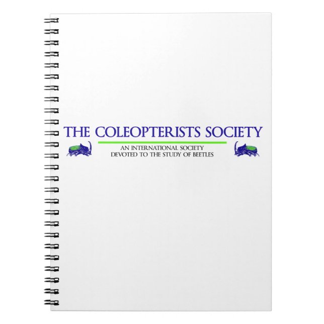 Coleopterists Society Logotyp I Anteckningsbok (Framsidan)