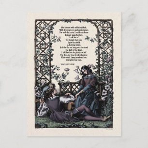 Coleridge "Kärlek" Viktorian Postcard Vykort