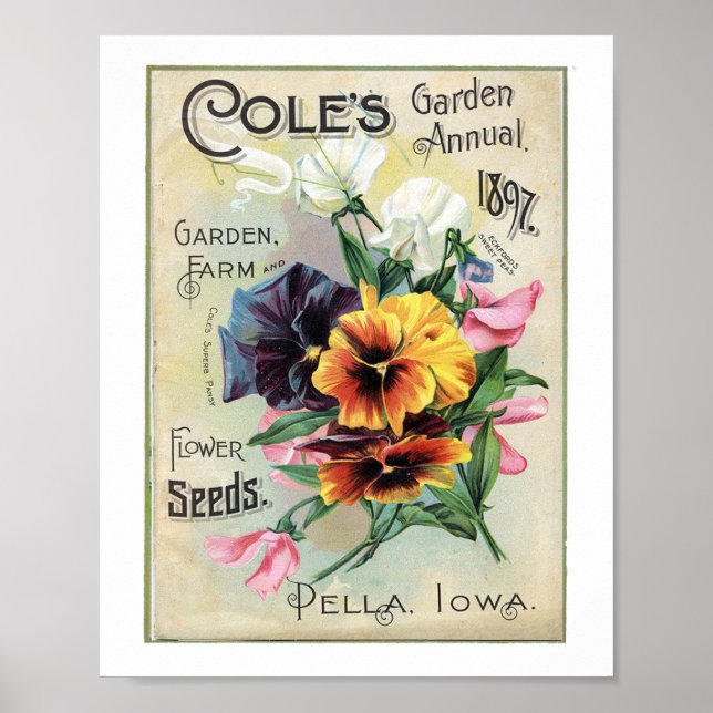 Coles Garden Årlig 1897 Poster (Framsidan)
