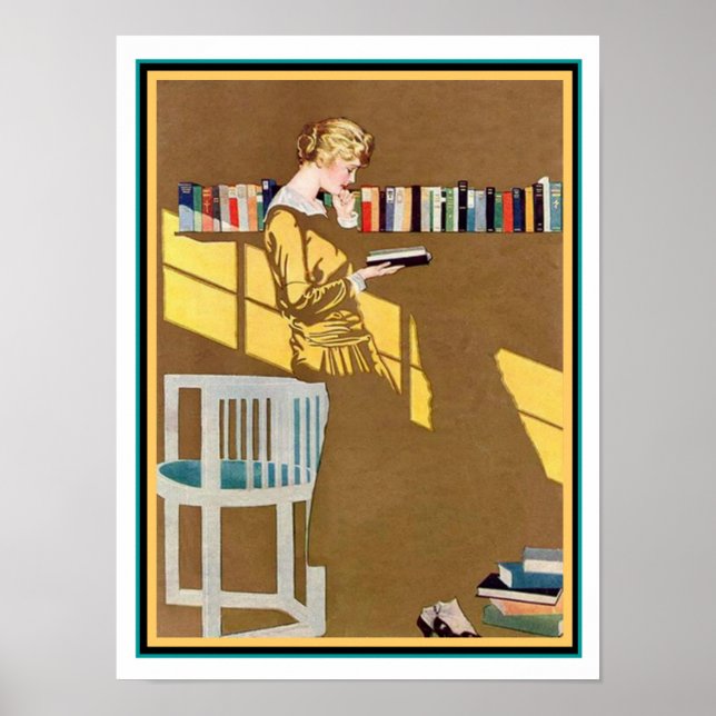 Coles Phillips Art Deco " Fade Away Girl " 12 x 16 Poster (Framsidan)