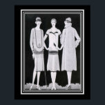 Coles Phillips Art Deco Mode Skriv ut 16 x 20 Poster<br><div class="desc">Coles Phillips Art Deco. Svartvit reklam under de senaste årens lopp</div>