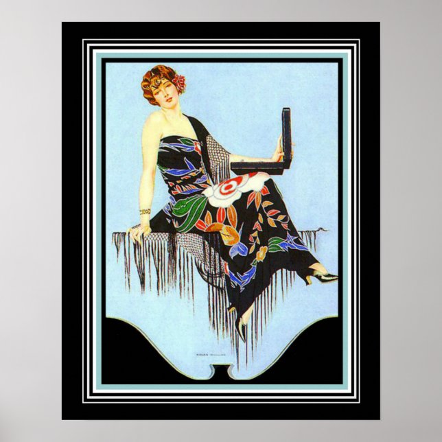 Coles Phillips Art Deco Mode Skriv ut 16 x 20 Poster (Framsidan)