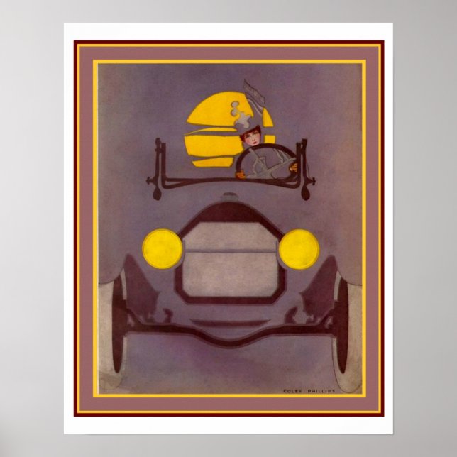 Coles Phillips Art Deco Skriv ut 16 x 20 Poster (Framsidan)