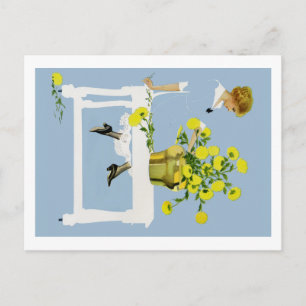 Coles Phillips Fadeaway Chrysanthemums Vykort