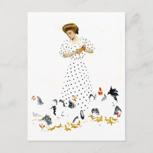 Coles Phillips Fadeaway Farmers dotter Vykort