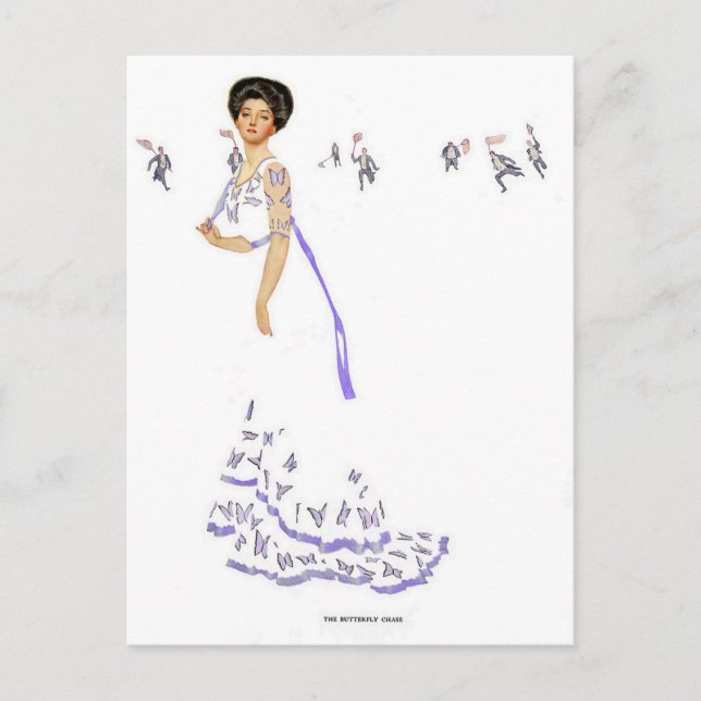 Coles Phillips "Fadeaway Girl" Illustration "Butte Vykort (Framsida)