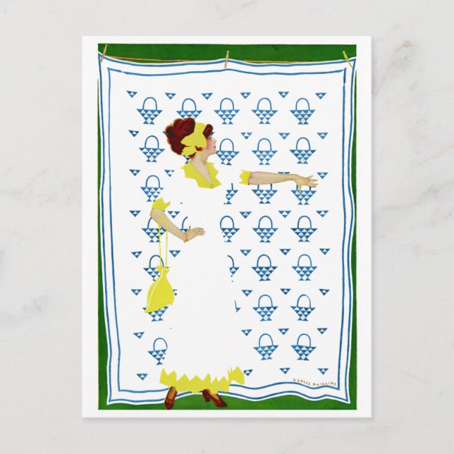 Coles Phillips Fadeaway - Woman på County Fair Vykort (Framsida)