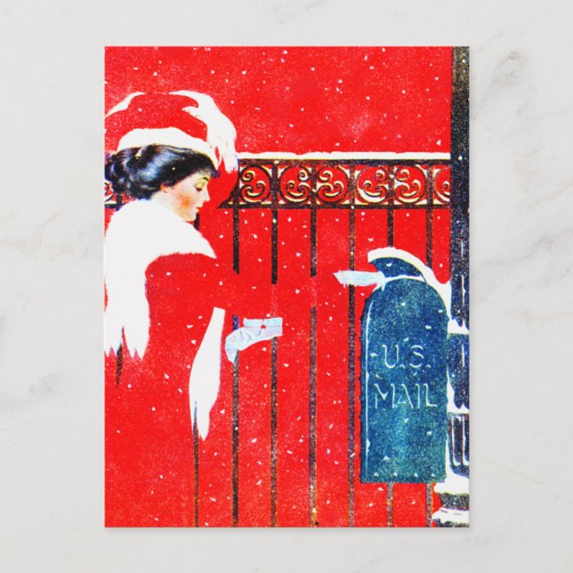 Coles Phillips Victorianjul Helg Vykort (Framsida)