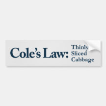 Coles skivad kål för lag tunt