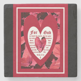 Coleus Close-up with John 3:16 Stenunderlägg