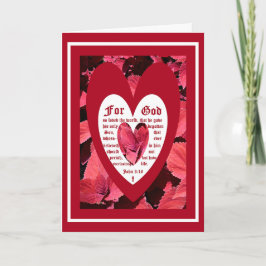 Coleus Close-up with John 3:16 Tack Kort