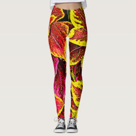 Coleus Löv Burst Design Leggings