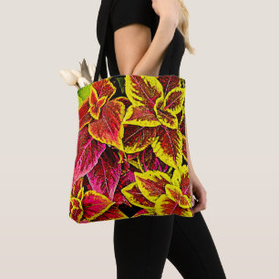 Coleus Löv Burst Design Tygkasse