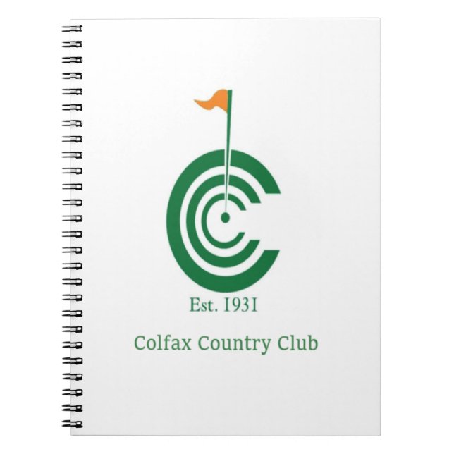 Colfax Country Club Anteckningsbok (Framsidan)
