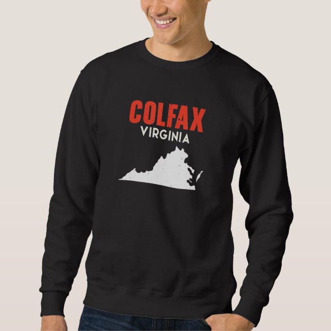 Colfax Washington USA Stat Amerika Resa Washington Lång Ärmad Tröja (Framsida)