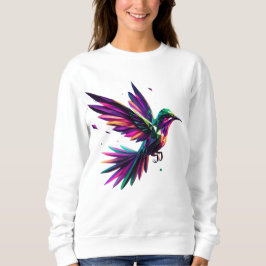 Colibrí Arcoíris Geométrico – Arte Moderno Vibrant T Shirt