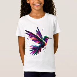 Colibrí Arcoíris Geométrico – Arte Moderno Vibrant T Shirt