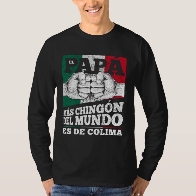 Colima Mexico Dia del papá T Shirt (Framsida)