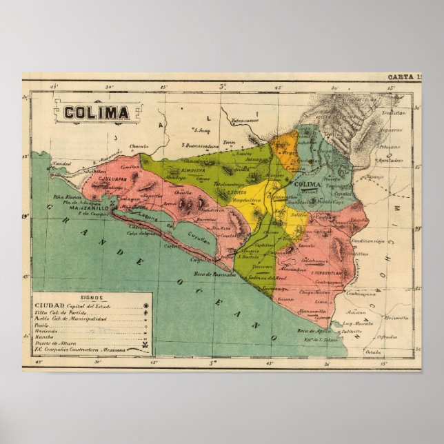 Colima, Mexiko 2 Poster (Framsidan)