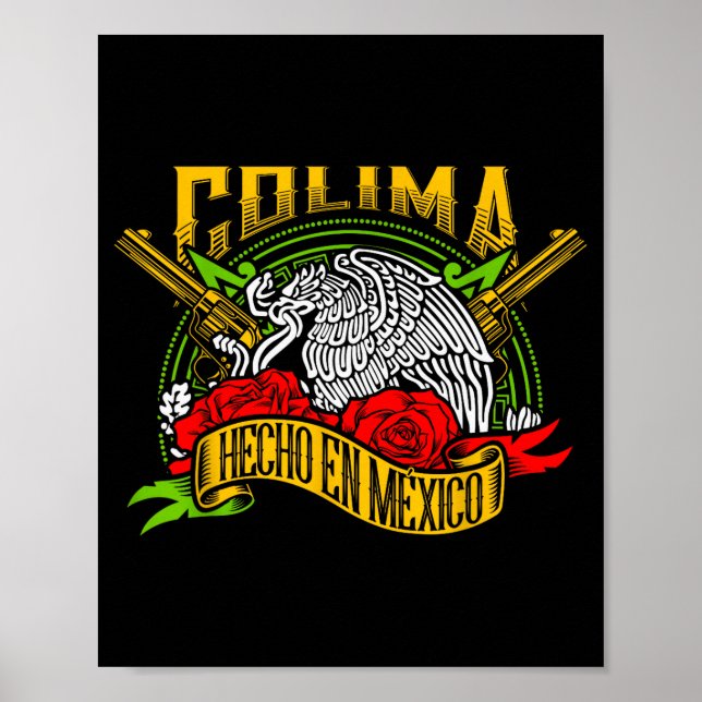 Colima Mexiko Souvenir Hispanic Heritage Month Mex Poster (Framsidan)