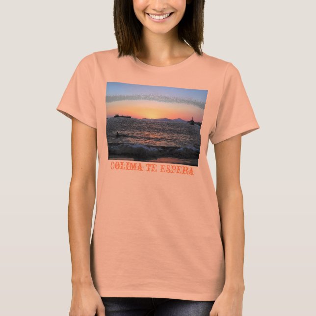 Colima te espera t shirt (Framsida)