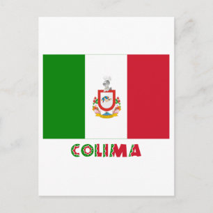 Colima Unofficial Flagga Vykort
