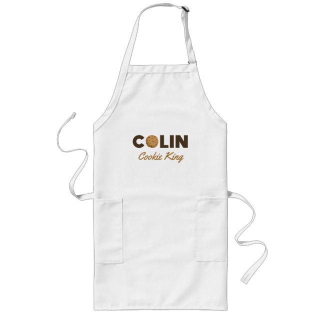Colin cookie Kung Long Apron Långt Förkläde (Framsidan)