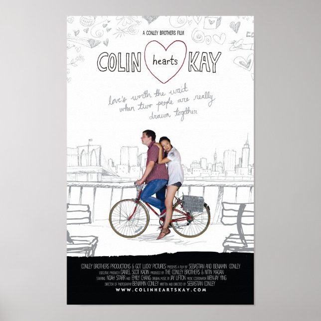 Colin Hearts Kay - poster 11 x 17 (Framsidan)