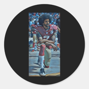 Colin Kaepernick Kneeling Sticker Runt Klistermärke