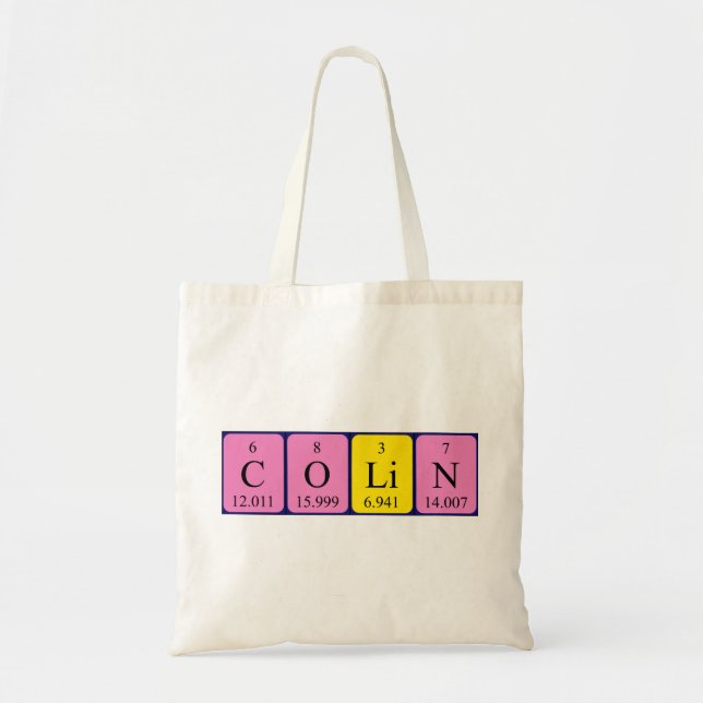 Colin Periote bord namn tote bag Tygkasse (Framsidan)