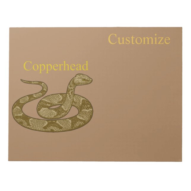 Colind Copperhead Snake Thunder_Cove Anteckningsblock (Framsida)