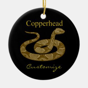 Colind Copperhead Snake Thunder_Cove Julgransprydnad Keramik