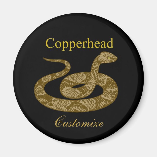 Colind Copperhead Snake Thunder_Cove Magnet (Framsidan)