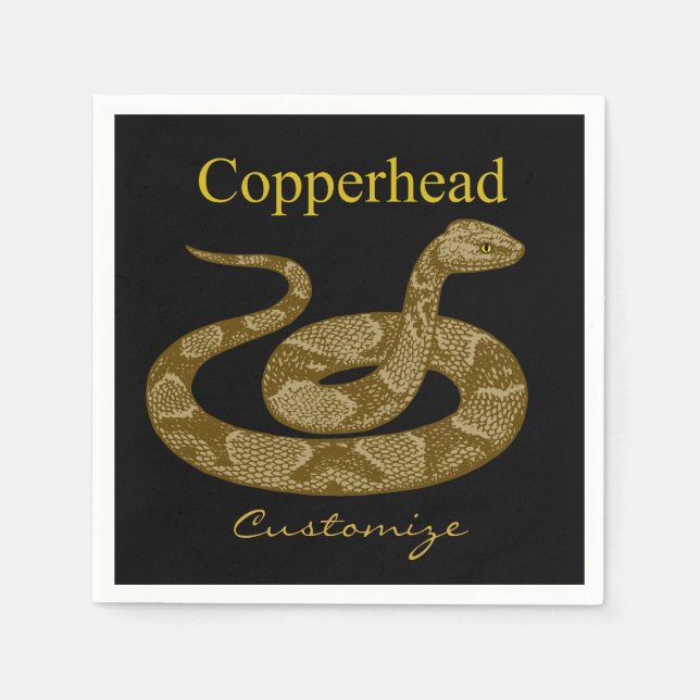 Colind Copperhead Snake Thunder_Cove Pappersservett (Framsidan)