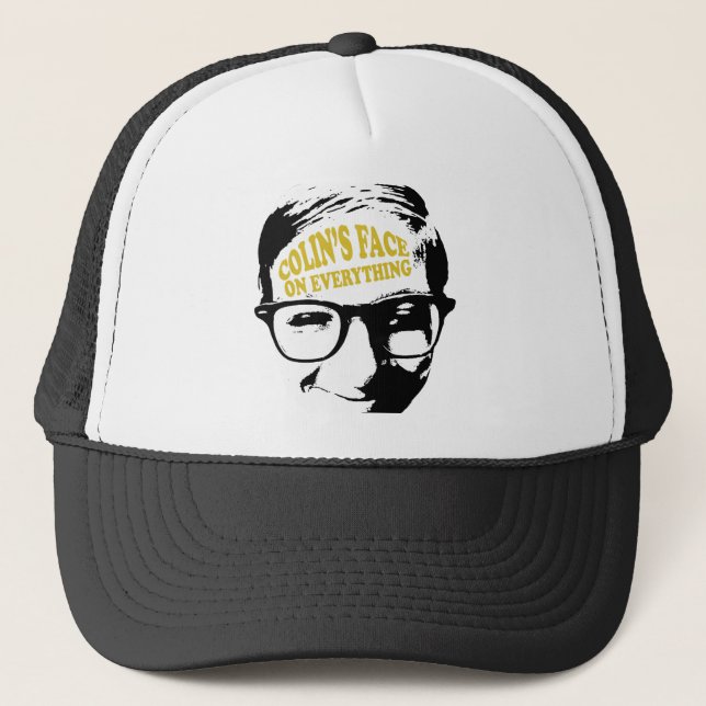 Colins ansikte på allt Retro logotypdesign Keps (Framsida)