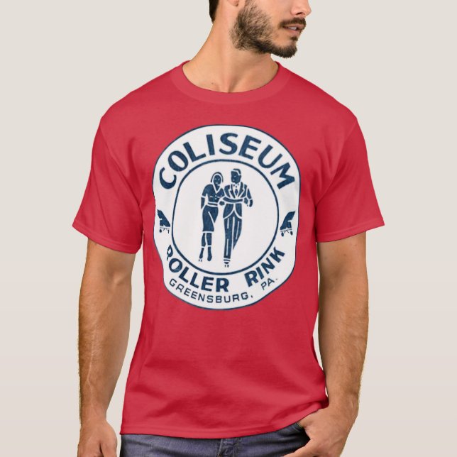 Coliseum Roller Rink - Greensburg, PA T Shirt (Framsida)