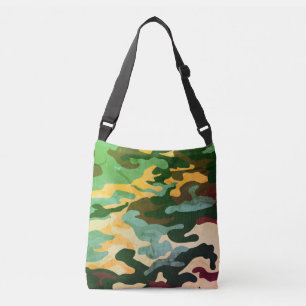 Coll Camouflage Mönster Tote Axelväska