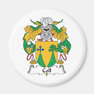 Coll familjvapensköld magnet