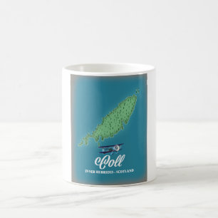 Coll Inner Hebrides Scotland karta Kaffemugg
