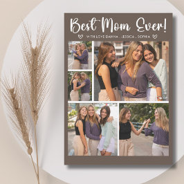 Collage 5 Photos Gift for Mother's Day Inbjudningar