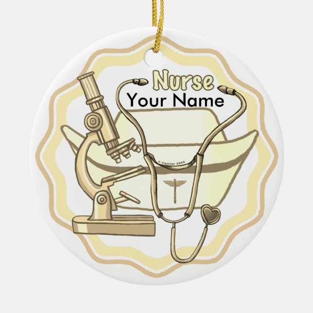 Collage anpassningsbar Nurse Ornament (Framsidan)