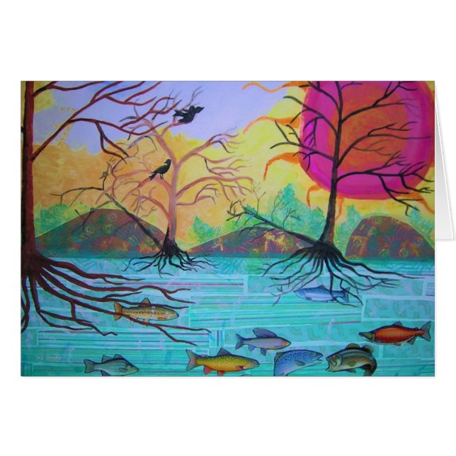 Collage av anden hälsningskort (Framsidan Horizontal)