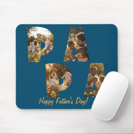 Collage Cutout Brev PAPPA I Blue Musmatta