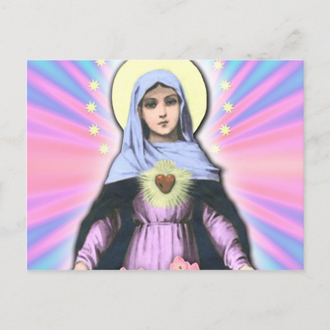Collage- Dam Mary - Gloria Sá nchez Vykort (Framsida)