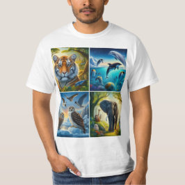 Collage de animales t shirt